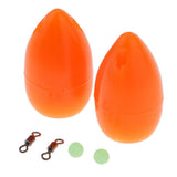 Maxbell Maxbell 2pcs Bombarda Floats - Carp Coarse Trout Bass Sea Lure Fishing Tackle Orange