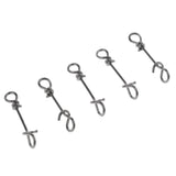 100 Pieces Stainless Steel Quick Lock Fishing Snap Clip Swivel Connectors