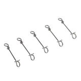 100pcs Stainless Steel Quick Lock Fishing Snap Clip Swivel Connectors