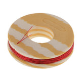 Maxbell 3x2pcs Fishing Rod Guide Ring Wrapping Line Tying Thread Fix Line Red