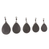 Maxbell 5pcs (Flat Pear Swivel) Carp Fishing Weight, Fishing Sinker, Lead Sinker - Aladdin Shoppers