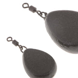 Maxbell 5pcs (Flat Pear Swivel) Carp Fishing Weight, Fishing Sinker, Lead Sinker - Aladdin Shoppers