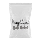 Maxbell 5pcs (Flat Pear Swivel) Carp Fishing Weight, Fishing Sinker, Lead Sinker - Aladdin Shoppers