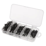 Maxbell Maxbell 150pcs Stainless Steel Rolling Swivel with Coast Lock Snaps Fishing Lure Hook Line Connectors 1# 2# 4# 6# 8#