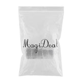 Maxbell Maxbell 150pcs Stainless Steel Rolling Swivel with Coast Lock Snaps Fishing Lure Hook Line Connectors 1# 2# 4# 6# 8#