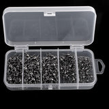 Maxbell Maxbell 115pcs Heavy Duty Three Way Barrel Swivels Black T-Ture Swivels Fishing Connectors with Box