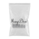 Maxbell Maxbell 115pcs Heavy Duty Three Way Barrel Swivels Black T-Ture Swivels Fishing Connectors with Box