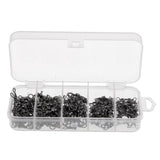 Maxbell Maxbell 115pcs Heavy Duty Three Way Barrel Swivels Black T-Ture Swivels Fishing Connectors with Box