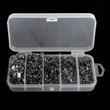 Maxbell Maxbell 290Pcs High Strength Rolling Swivel with Safety Snaps Fishing Line Hook Connectors 2# 4# 6# 8# 10#