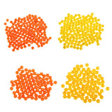 Maxbell 2x150pcs Plastic Round Fishing Bead Lure Sea Fishing Rigs Lure Bait Orange 4mm
