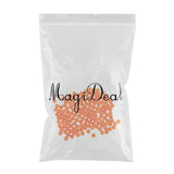 Maxbell 2x150pcs Plastic Round Fishing Bead Lure Sea Fishing Rigs Lure Bait Orange 4mm