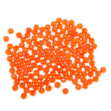 Maxbell 4x150pcs Plastic Round Fishing Bead Lure Sea Fishing Rigs Lure Bait Orange 4mm