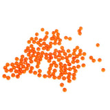 Maxbell 3x150pcs Plastic Round Fishing Bead Lure Sea Fishing Rigs Lure Bait Orange 4mm