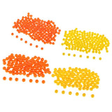 Maxbell 3x150pcs Plastic Round Fishing Bead Lure Sea Fishing Rigs Lure Bait Orange 4mm