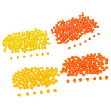 Maxbell 2x150pcs Plastic Round Fishing Bead Lure Sea Fishing Rigs Lure Bait Orange 4mm