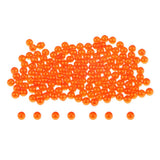 Maxbell 4x150pcs Plastic Round Fishing Bead Lure Sea Fishing Rigs Lure Bait Orange 4mm