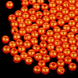 Maxbell 3x150pcs Plastic Round Fishing Bead Lure Sea Fishing Rigs Lure Bait Orange 4mm