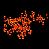 Maxbell 2x150pcs Plastic Round Fishing Bead Lure Sea Fishing Rigs Lure Bait Orange 4mm