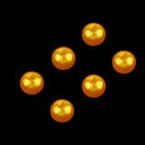 Maxbell 4x60 Pieces Carp Lure Fishing Beads Round Floating Fishing Beads Golden