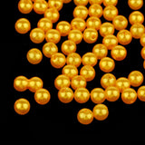 Maxbell 3x60 Pieces Carp Lure Fishing Beads Round Floating Fishing Beads Golden