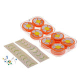 Maxbell Maxbell 8pcs Durable Plastic Fishing Round Reels Bobbins Spools Hook Line Rig Trace Storage