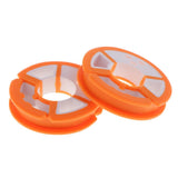 Maxbell Maxbell 8pcs Durable Plastic Fishing Round Reels Bobbins Spools Hook Line Rig Trace Storage