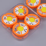 Maxbell Maxbell 8pcs Durable Plastic Fishing Round Reels Bobbins Spools Hook Line Rig Trace Storage