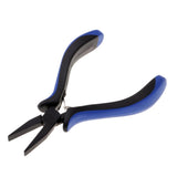 Maxbell Maxbell Stainless Steel Fishing Jewelry Flat Nose Pliers Hook Detacher Wire Cutter with Blue Rubber Handle