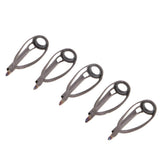 Maxbell Maxbell 5pcs Sturdy Fishing Rod Tip Rings Rod Replacement Guides DIY Pole Repair Kit Reel Care Accessories