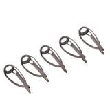 Maxbell Maxbell 5pcs Sturdy Fishing Rod Tip Rings Rod Replacement Guides DIY Pole Repair Kit Reel Care Accessories