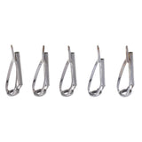 Maxbell Maxbell 5 Pieces Fishing Rod Guide Set Rod Building Repair Hard Corrosion resistance Rod Guides Ring Tip Hooks