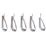 Maxbell Maxbell 5 Pieces Fishing Rod Guide Set Rod Building Repair Hard Corrosion resistance Rod Guides Ring Tip Hooks