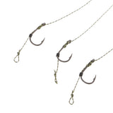 Maxbell 3x5pcs Ready Tied Carp Fishing Rigs Hair Rigs Bait Needle Boilie Stopper 002