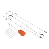 Maxbell 2x5pcs Ready Tied Carp Fishing Rigs Hair Rigs Bait Needle Boilie Stopper 002