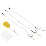 Maxbell Maxbell 5pcs Ready Tied Carp Fishing Rigs Hair Rigs Bait Needle Boilie Stopper 004