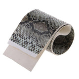 Maxbell Maxbell Simulation Snake Skin Fishing Rod Handle Leather Decoration Accessory Cyan