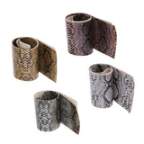 Maxbell Maxbell Simulation Snake Skin Fishing Rod Handle Leather Decoration Accessory Cyan