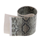 Maxbell Maxbell Simulation Snake Skin Fishing Rod Handle Leather Decoration Accessory Cyan