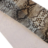 Maxbell Maxbell Simulation Snake Skin Fishing Rod Handle Leather Decoration Accessory Cyan