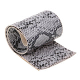 Maxbell Maxbell Simulation Snake Skin Fishing Rod Handle Leather Decoration Accessory White