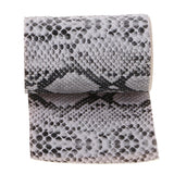 Maxbell Maxbell Simulation Snake Skin Fishing Rod Handle Leather Decoration Accessory White