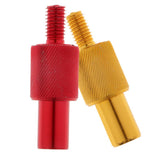 Maxbell 4xFishing Landing Net Connector Fishing Rod Thread Quick Release Adapter Red