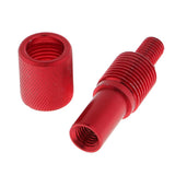 Maxbell 2xFishing Landing Net Connector Fishing Rod Thread Quick Release Adapter Red