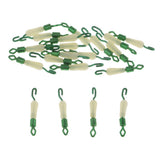 Maxbell 4x20pcs Fishing Sub-line Link Connectors Quick Change Rolling Swivels Clips S