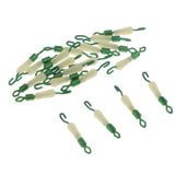 Maxbell 2x20pcs Fishing Sub-line Link Connectors Quick Change Rolling Swivels Clips S