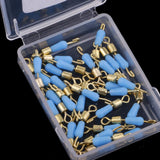 Maxbell 4x30pcs Quick Change Fishing Swivels Clips Pins Fast Link Line Connector 16mm