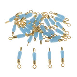 Maxbell 3x30pcs Quick Change Fishing Swivels Clips Pins Fast Link Line Connector 15mm