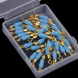 Maxbell 4x30pcs Quick Change Fishing Swivels Clips Pins Fast Link Line Connector 15mm