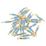 Maxbell 4x30pcs Quick Change Fishing Swivels Clips Pins Fast Link Line Connector 15mm