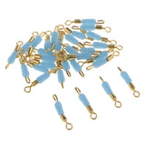 Maxbell 3x30pcs Quick Change Fishing Swivels Clips Pins Fast Link Line Connector 15mm